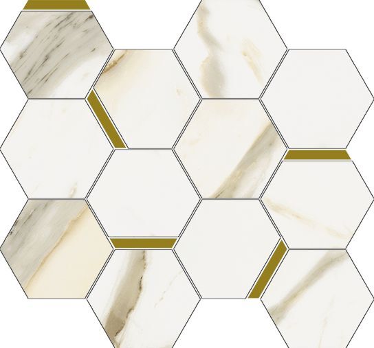 Stellaris Calacatta Gold Mosaico Chic Stellaris Calacatta Gold Mosaico Chic