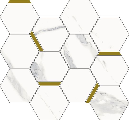 Stellaris Statuario White Mosaico Chic Stellaris Statuario White Mosaico Chic