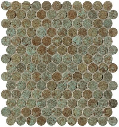 SHEER DECO RUST ROUND MOSAICO SHEER DECO RUST ROUND MOSAICO