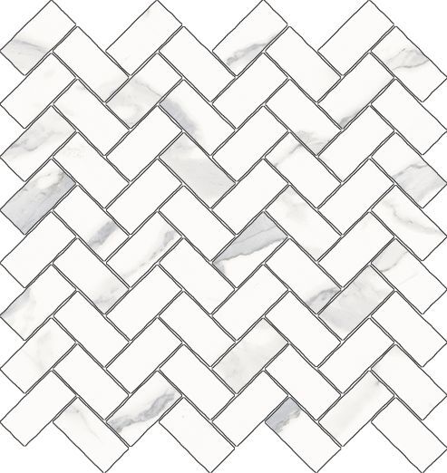 Stellaris Statuario White Mosaico Cross