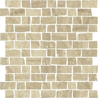 Charme Advance Travertino Romano Mosaico Raw 30X30 Charme Advance Travertino Romano Mosaico Raw 30X30