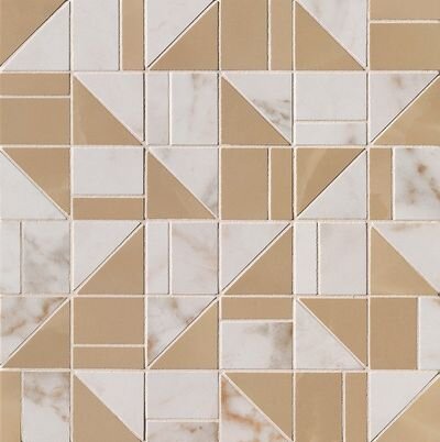 ROMA GOLD CALACATTA DELICATO/ONICE MIELE SLASH MOSAICO ROMA GOLD CALACATTA DELICATO/ONICE MIELE SLASH MOSAICO