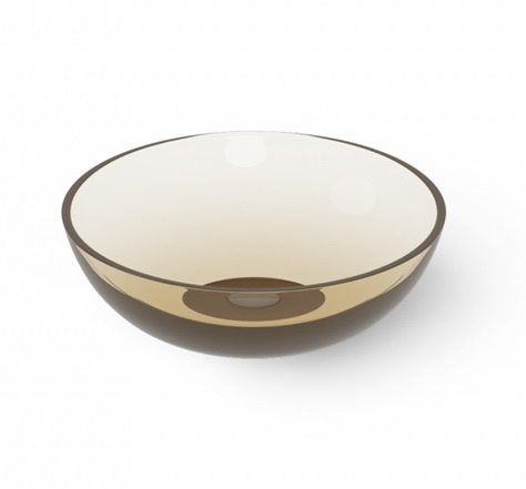 Dea Design Washbasins DD9038 400 R6 Раковина накладная Ø 400 мм (Grey Brown)