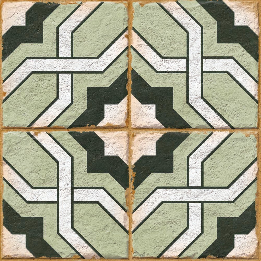 Morocco Green 200х200х8 Matt, керамогранит ENNFACE