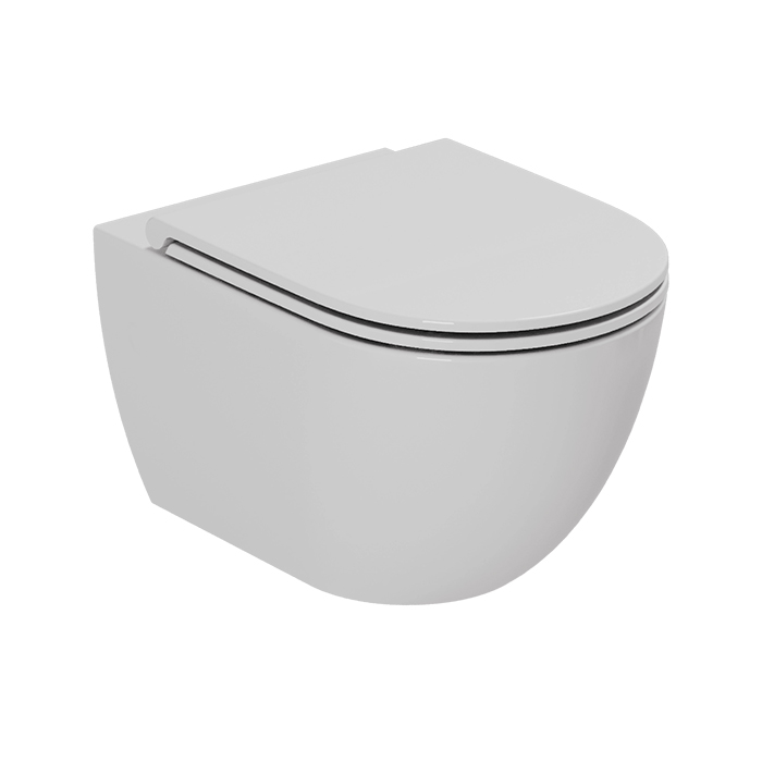 AZZURRA COMODA Унитаз подвесной 515х360х340 мм., безободковый, с комплектом крепежей, цвет Cotton