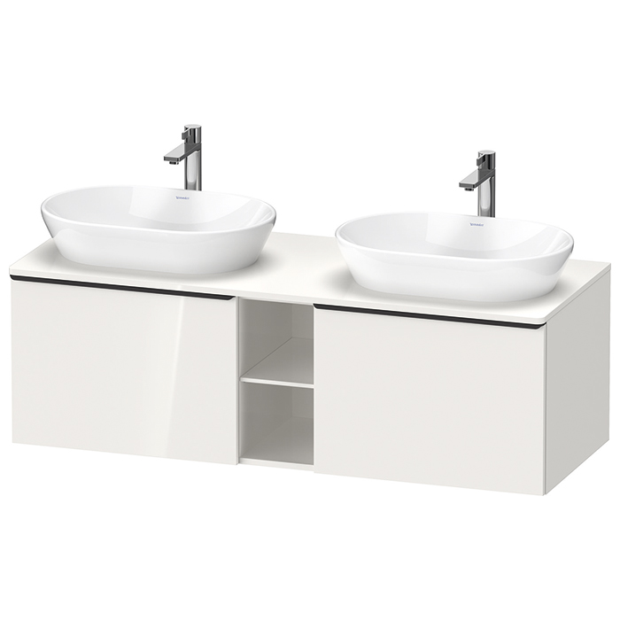 Duravit D-Neo Тумбочка подвесная, 459x1400x550 мм, 2 ящика, цвет: белый высокоглянцевый