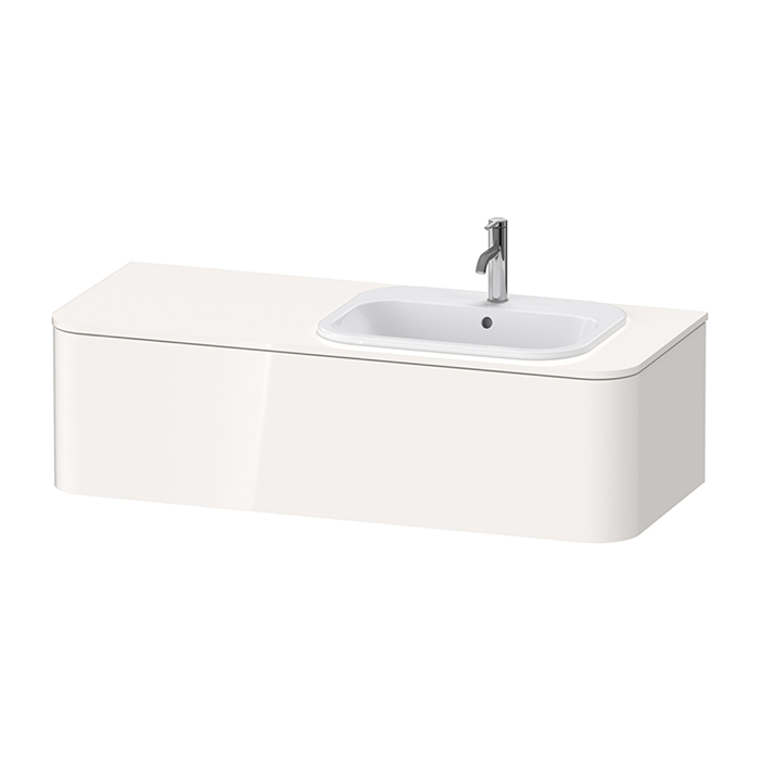DURAVIT Happy D.2 Раковина встраиваемая сверху 60х46 см, с 1 отв под смеситель , со слив переливом, цвет белый.