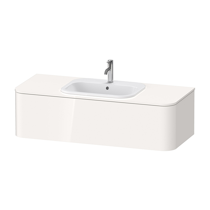 Duravit Happy D.2 Plus Тумба подвесная 354x1300x550мм 1 ящик, цвет: белый глянцевый