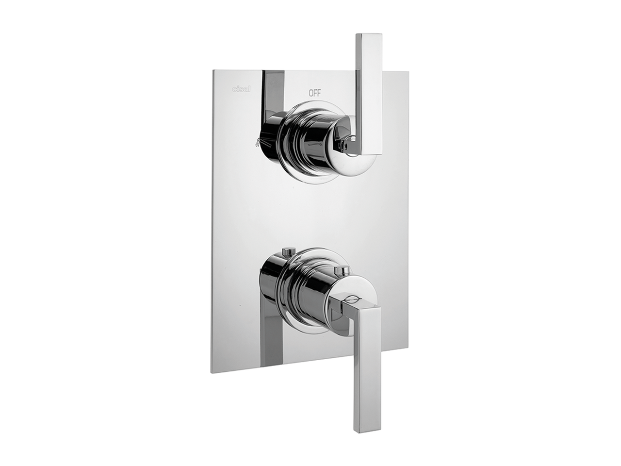 Exposed part for con.thermo.смеситель для душа, 2-outlet WAVE WA019100