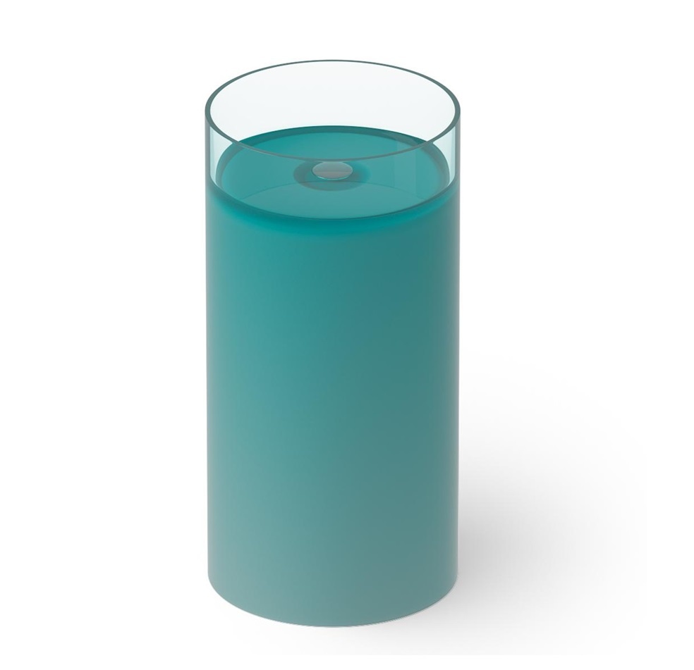 Dea Design Pedestal Basin DD2012 450 R8 Раковина напольная Ø 450 мм (Lake Water Blue)