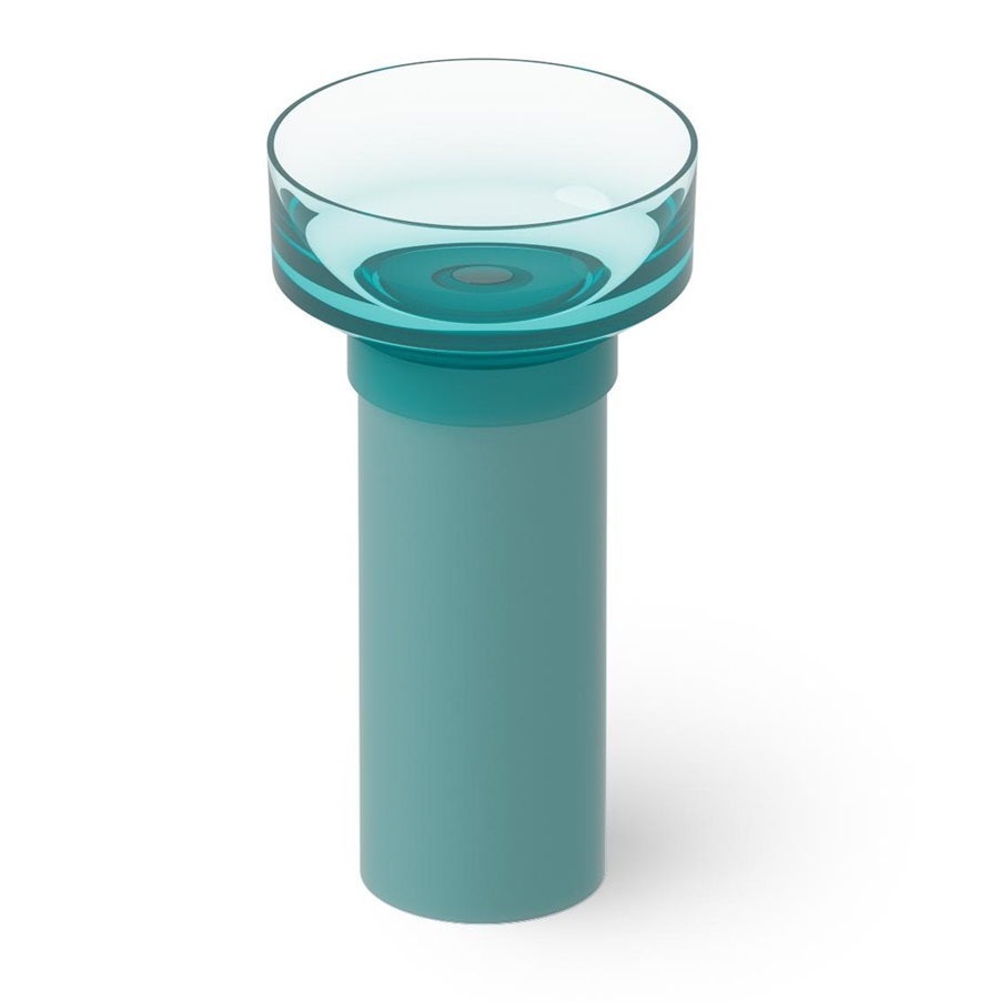 Dea Design Pedestal Basin DD2023 480 R8 Раковина напольная Ø 480 мм (Lake Water Blue)