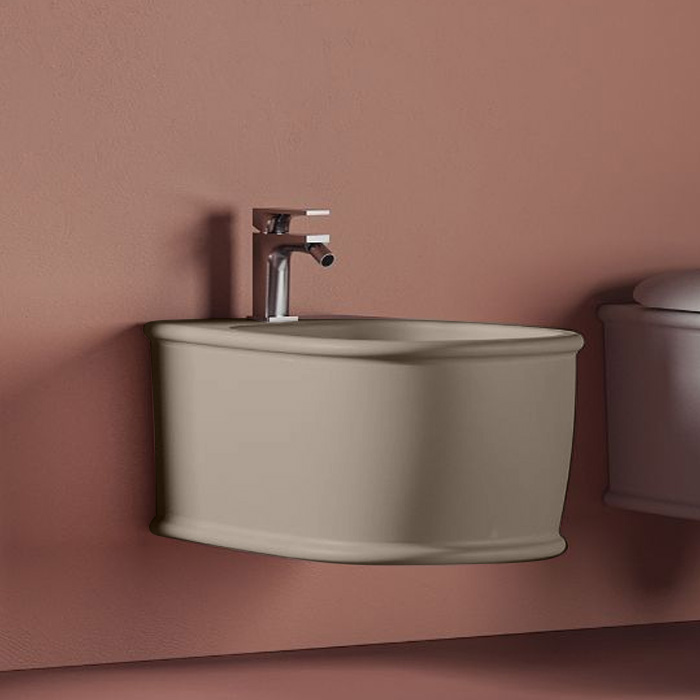 Artceram ATELIER Биде подвесное 52х37см, с 1 отв под смеситель, цвет: matera (Спеццена с нашего склада!) Artceram ATELIER Биде подвесное 52х37см, с 1 отв под смеситель, цвет: matera (Спеццена с нашего склада!)