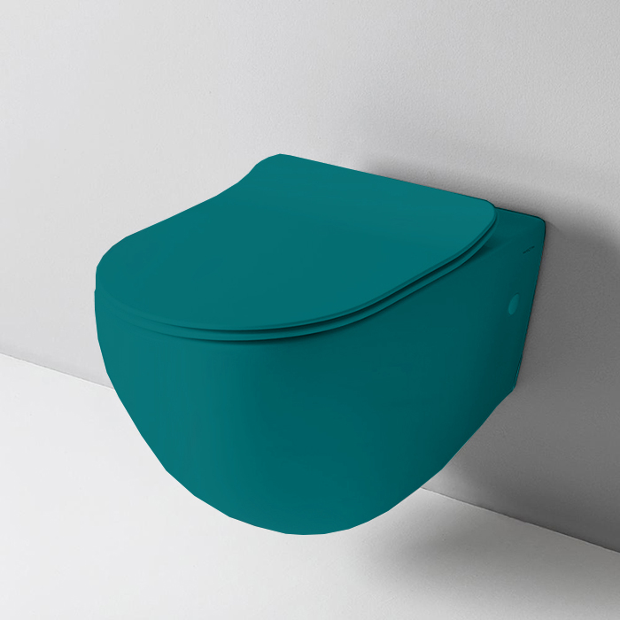 ARTCERAM FILE 2.0 Унитаз подвесной 520х360 мм., безободковый, с крепежом, цвет Green foresta ARTCERAM FILE 2.0 Унитаз подвесной 520х360 мм., безободковый, с крепежом, цвет Green foresta