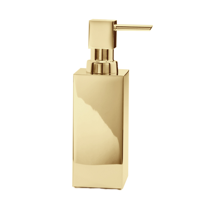Decor Walther Cube DW 395 Дозатор для мыла, настольный, цвет: золото Decor Walther Cube DW 395 Дозатор для мыла, настольный, цвет: золото