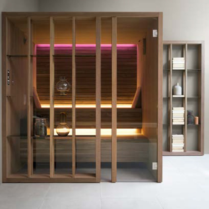 Effegibi Yoku S Shelf Био-Сауна 230x200h214см, SX, цвет: черный орех Effegibi Yoku S Shelf Био-Сауна 230x200h214см, SX, цвет: черный орех