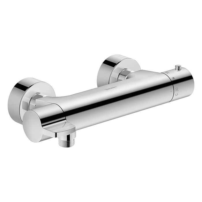 Duravit B.1 Смеситель для душа настенный, термостатический, цвет: хром Duravit B.1 Смеситель для душа настенный, термостатический, цвет: хром