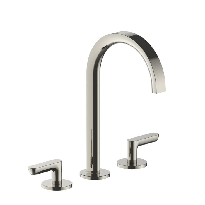 FANTINI ICONA DECO Смеситель для раковины на 3 отверстия, высота излива 194 мм., цвет Nickel PVD FANTINI ICONA DECO Смеситель для раковины на 3 отверстия, высота излива 194 мм., цвет Nickel PVD