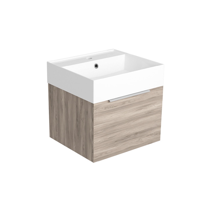 SIMAS AGILE Тумба подвесная 50x46xh40 см, для раковины AG51, 1 ящик, ручка матовый хром, цвет OXIDE SIMAS AGILE Тумба подвесная 50x46xh40 см, для раковины AG51, 1 ящик, ручка матовый хром, цвет OXIDE