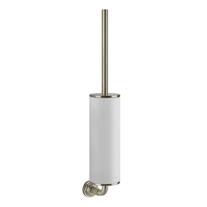 GESSI VENTI20 Ершик для унитаза подвесной, цвет белый, фурнитура Finox Brushed Nickel GESSI VENTI20 Ершик для унитаза подвесной, цвет белый, фурнитура Finox Brushed Nickel