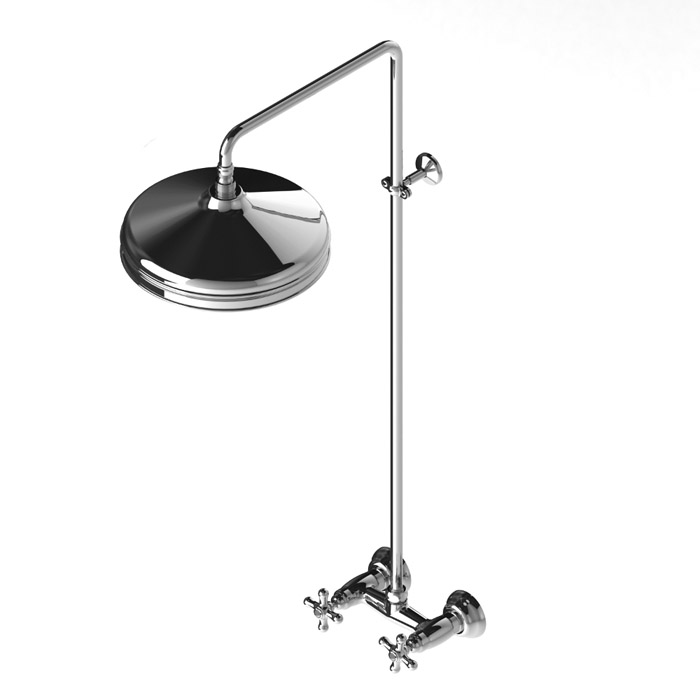 Stella Roma Душевой комплект 3283/301/314A-300: смеситель, штанга+ручной+верхний душ 220мм, цвет: хром Stella Roma Душевой комплект 3283/301/314A-300: смеситель, штанга+ручной+верхний душ 220мм, цвет: хром