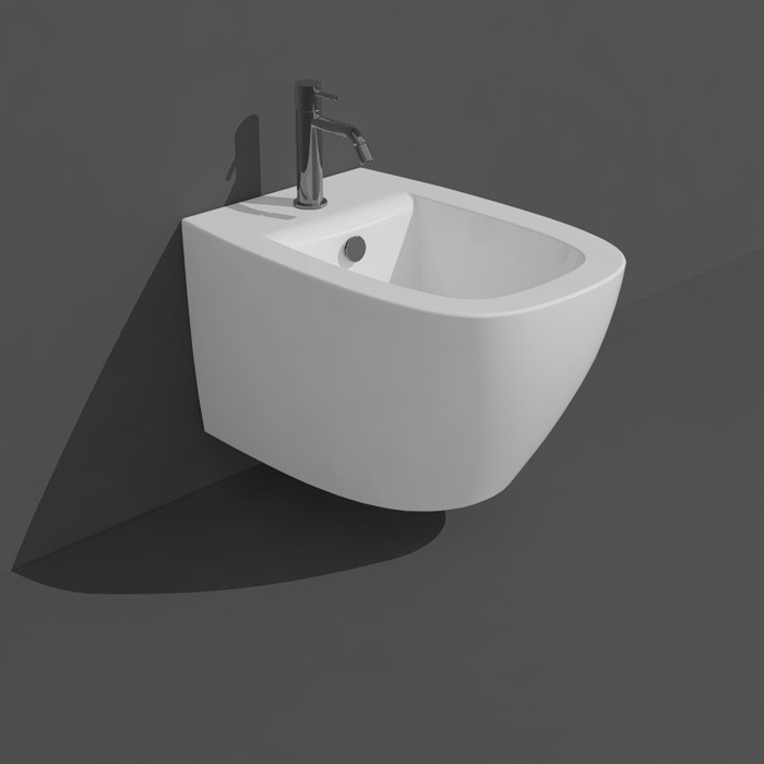 SIMAS JUNIPER Биде подвесное 53,5x370xh32см, с 1 отв. для смесителя, цвет белый глянец (без креплений F85) SIMAS JUNIPER Биде подвесное 53,5x370xh32см, с 1 отв. для смесителя, цвет белый глянец (без креплений F85)