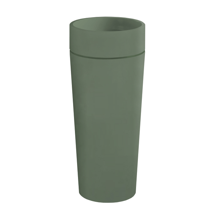 Kerasan Oke Раковина накладная круглая 40хH15 см, без отв под смеситель, цвет: verde matte (зеленый) (СО склада продаем с колонной 5575/5574)