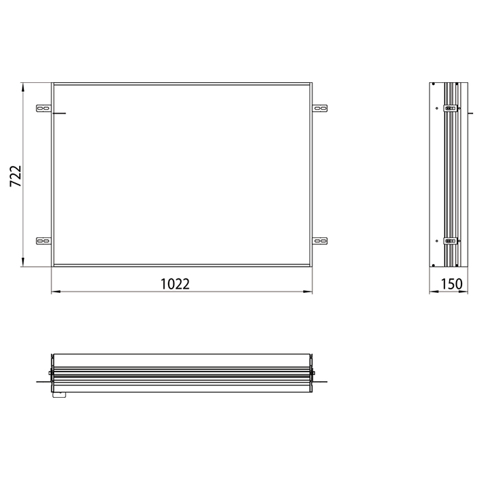 Emco Asis prime Встраиваемая рама для зеркального шкафа, B1022xH722mm Emco Asis prime Встраиваемая рама для зеркального шкафа, B1022xH722mm