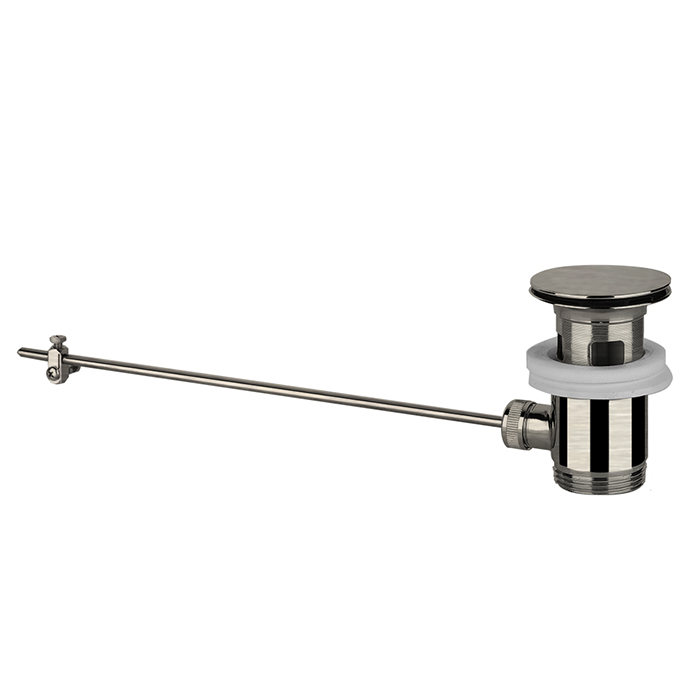 Gessi Emporio Technical accessories Донный клапан для раковины на 1 1/4 c донным клапаном и переливом, цвет: Finox Brushed Nickel Gessi Emporio Technical accessories Донный клапан для раковины на 1 1/4 c донным клапаном и переливом, цвет: Finox Brushed Nickel