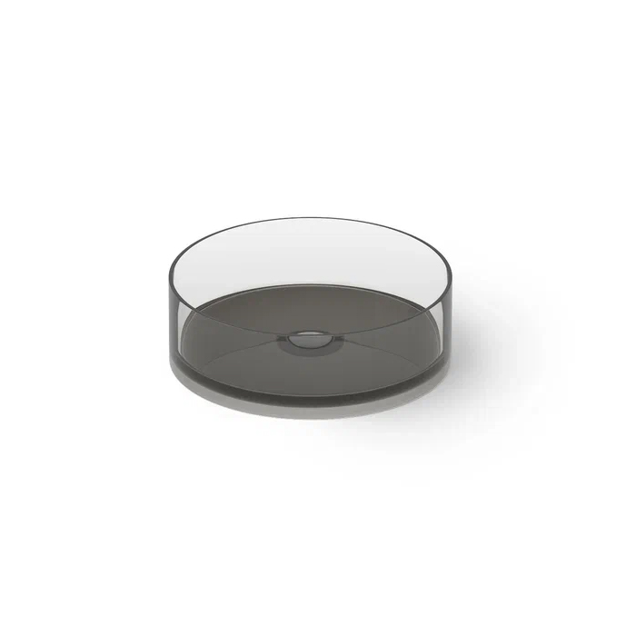 DEA DESIGN Washbasins Раковина настольная 40x40xh14 см, материал: Glasstech прозрачная смола, цвет: Smoky Black R4 DEA DESIGN Washbasins Раковина настольная 40x40xh14 см, материал: Glasstech прозрачная смола, цвет: Smoky Black R4