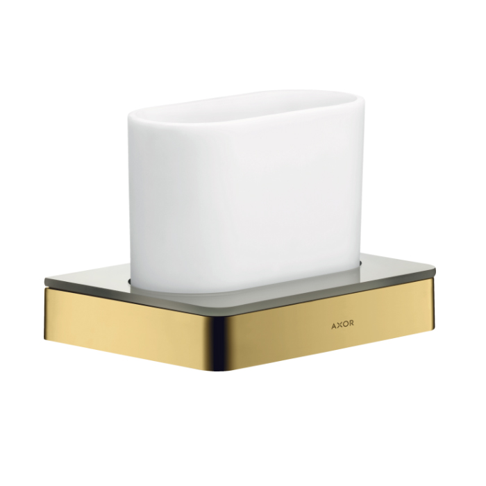 AXOR Universal Softsquare Стаканчик для зубных щеток, цвет полированное золото AXOR Universal Softsquare Стаканчик для зубных щеток, цвет полированное золото
