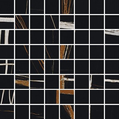 CHARME DELUXE Sahara Noir Mosaico Lux 29,2x29,2//Ш.Д. Сахара Нуар Мозаика Люкс 29,2x29,2 (6101100006