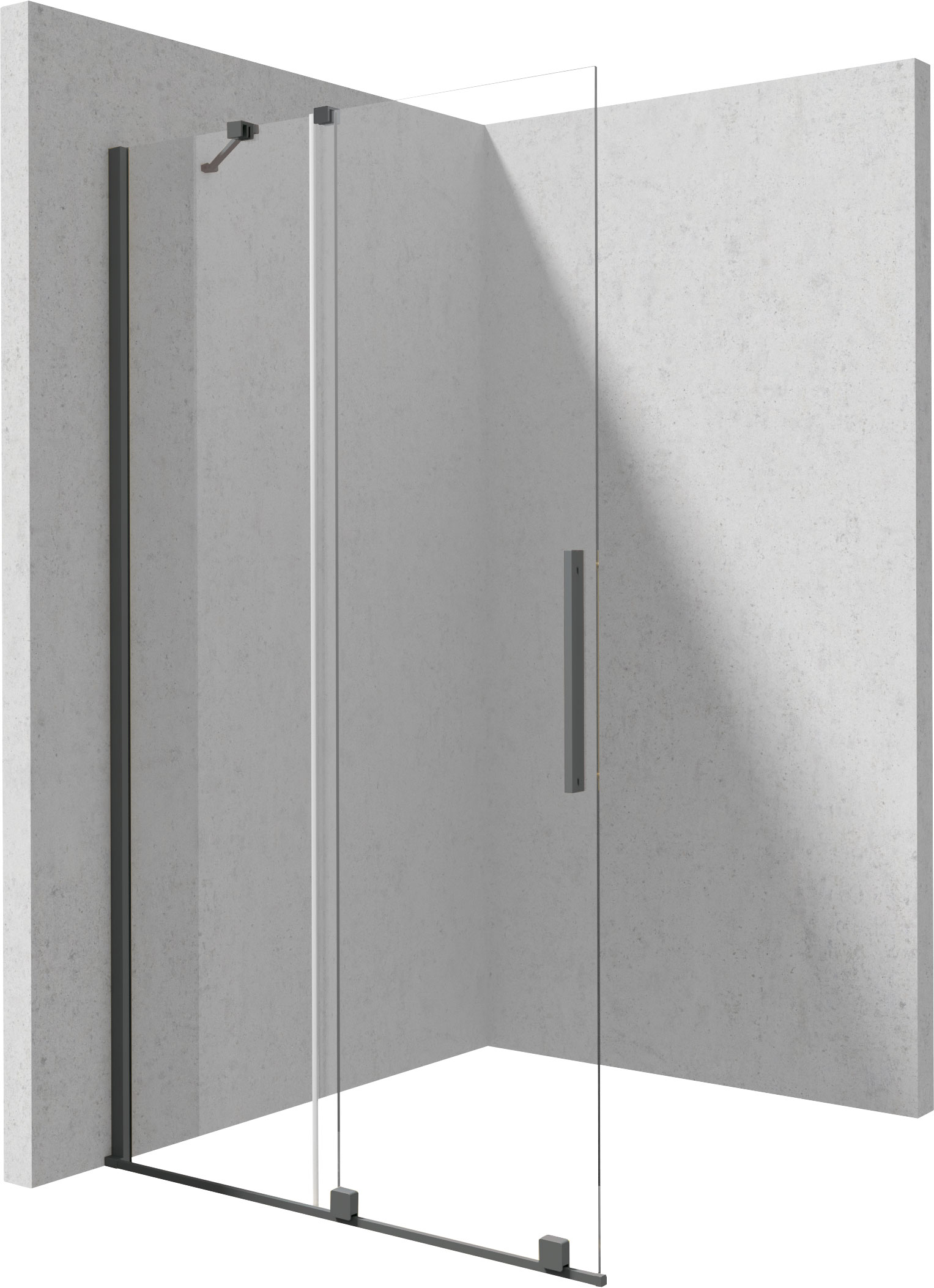 Стенка для душа, walk-in, 120 см - раздвижные