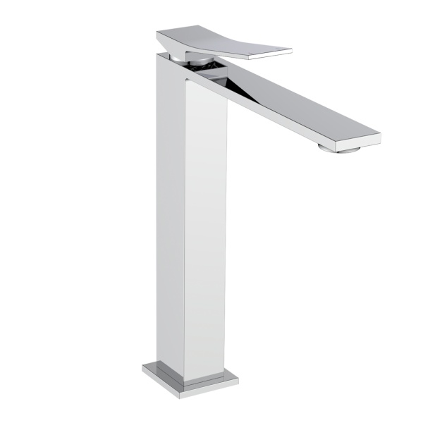 Смеситель для раковины Demm TANIK, однорычажный, с донным клапаном, высокий корпус, хром