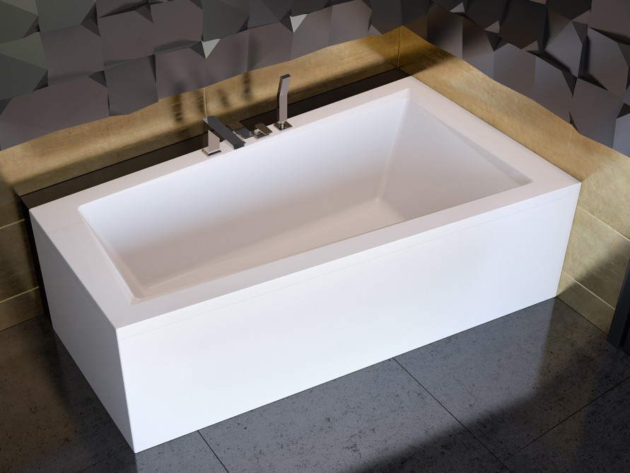 Ванна акриловая Besco INTIMA 160, 160x90 см, правая, белая