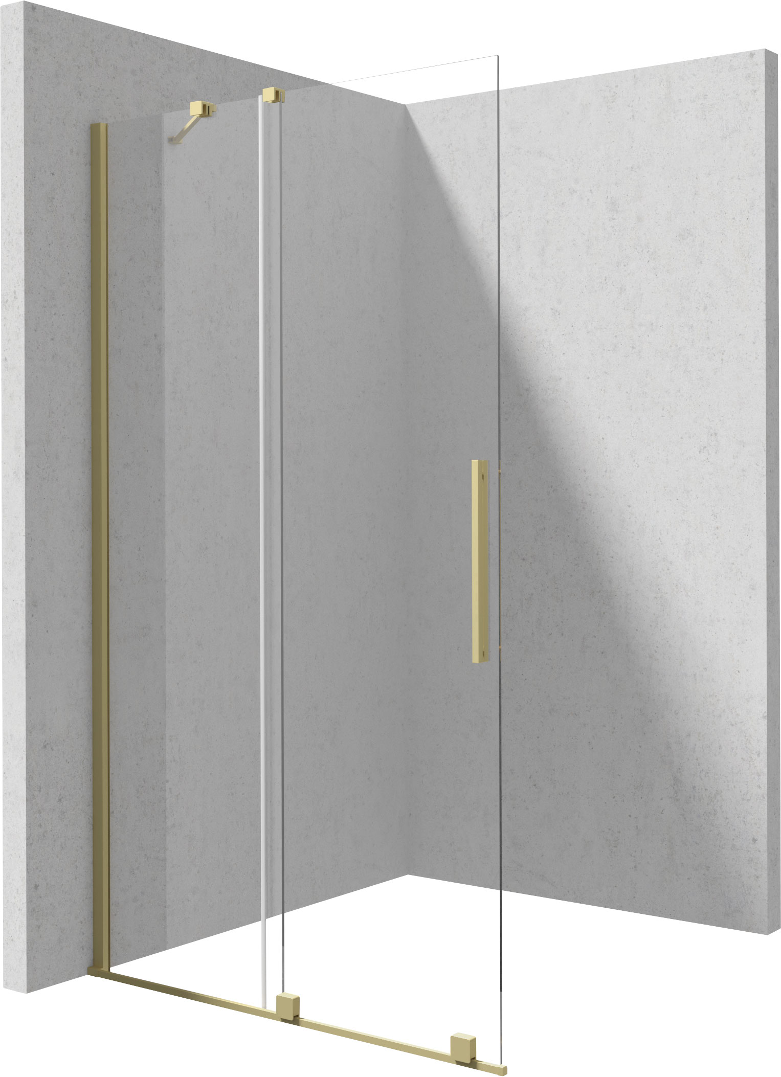 Стенка для душа, walk-in, 140 см - раздвижные
