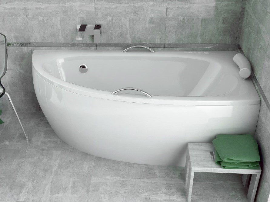 Ванна акриловая Besco MILENA 150, 150x70 см, правая, белая