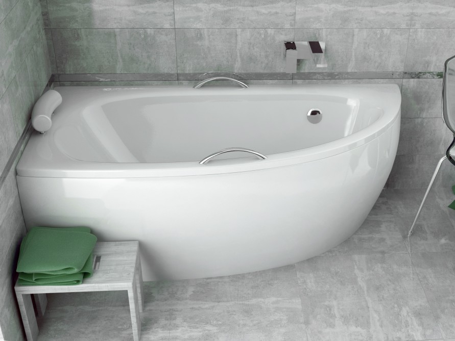 Ванна акриловая Besco MILENA PREMIUM 150, 150x70 см, левая, белая