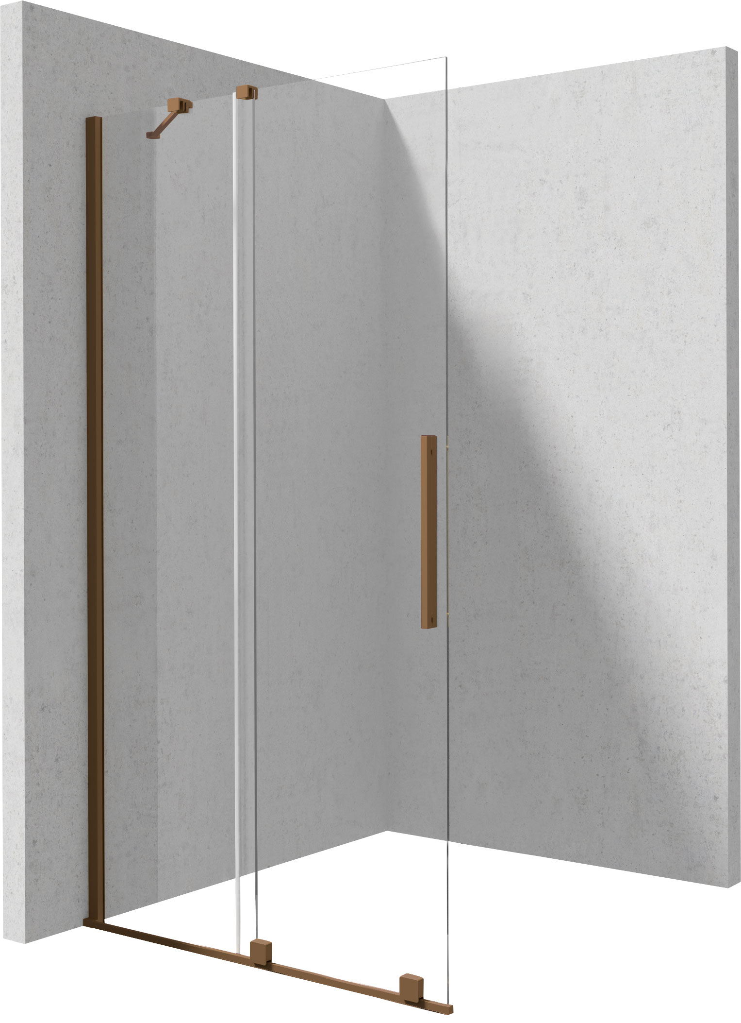 Стенка для душа, walk-in, 80 cm - раздвижные