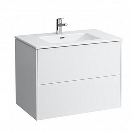 Laufen Pro S Комплект, раковина и база 800х500х610 мм, с 1 отв под смеситель,с 2 ящиками с мех. push-and-pull, белый глянцевый
