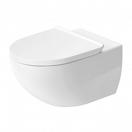 Duravit Architec Унитаз подвесной 257209, 575х365 мм, безободковый, с сиденьем 006969 микролифт, цвет: белый (СПЕЦЦЕНА с нашего склада)