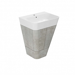 AZZURRA BUILD Тумба напольная под раковину 65 см, 59х47х50 см, с 1 ящиком, цвет Cement