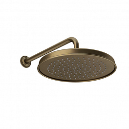 GESSI VENTI20 Верхний душ Ø328 мм., с настенным держателем 389 мм., цвет Antique Brass