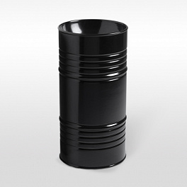 Kerasan Artwork Раковина свободностоящая "BARREL" d 45,H 90 см, без отв под смеситель, слив в пол, сифон, цвет: черный