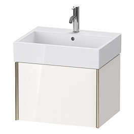 Duravit XViu Тумба подвесная 397x584x454мм, для раковины #235060, 1 ящик, цвет: белый глянцевый/champagne matt