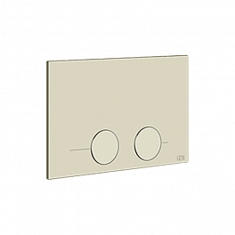 GESSI Клавиша смыва для унитаза, двойная, для систем инсталляций TECE, цвет Brushed Brass PVD