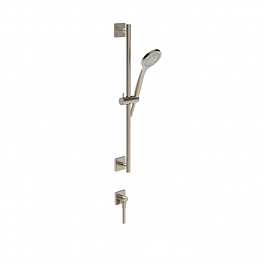Gessi Emporio Emporio shower Штанга в комплекте с душевой лейкой, шланг 1,50 м и вывод воды, цвет: Finox Brushed Nickel