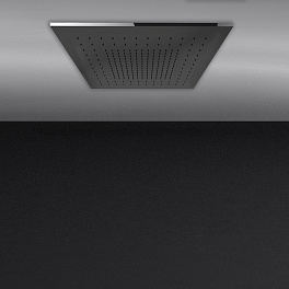 Gessi Minimalii Встраиваемая в потолок душевая система 500x500 с функцией ТРОПИЧЕСКИЙ ЛИВЕНЬ цвет Mirror Steel (без накладной панели 57012)