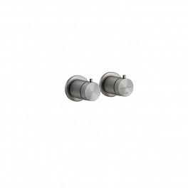 GESSI 316 Внешняя часть термост. смесителя на 1 позицию, Steel Brushed