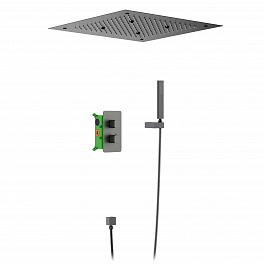 Душевая система встроенная с термостатом Timo Petruma SX-5029/18SM черное золото