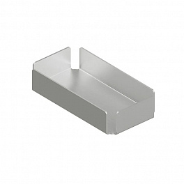 QuadroDesign Аксессуары QA1902AS Поднос 253х128хh53мм, цвет Brushed Stainless Steel